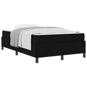vidaXL Cama Box Preto 120 x 190 cm tecido