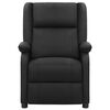 vidaXL Poltrona de massagens couro genu&iacute;no preto
