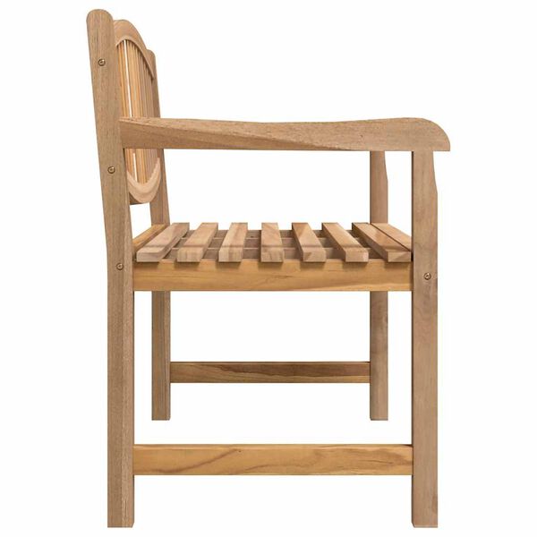 vidaXL Banco de jardim 114x59x87 cm madeira de teca maci&ccedil;a