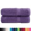 vidaXL Toalhas de banho premium SOLUND 2pcs 70x140 cm 600 gsm roxo