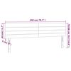 vidaXL Cabeceiras rosa 200x5x78/88 cm veludo