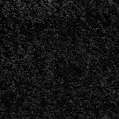 vidaXL Tapetes de escada 15 pcs 56x17x3 cm preto