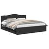 vidaXL Estrutura da Cama Preto 200 x 200 cm Madeira de Engenharia