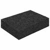 vidaXL Tapete de P&aacute;tio em Granulado de Borracha Preto 6 x 9 x 2 cm