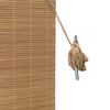 vidaXL Estores de rolo com cortinas Manual Castanho 60 x 160 cm Bambu