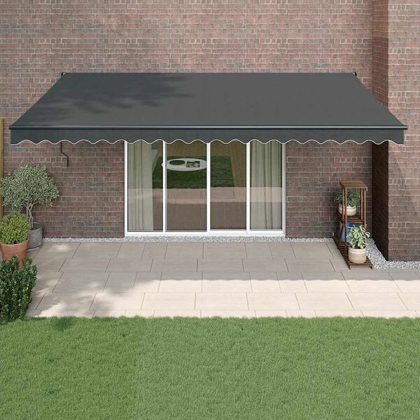 vidaXL Toldo retr&aacute;til autom&aacute;tico 5x3 m antracite