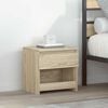 vidaXL Mesa de cabeceira 40x30x39 cm contraplacado carvalho sonoma