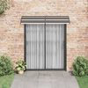 vidaXL Toldo de porta 200x75 cm PC preto