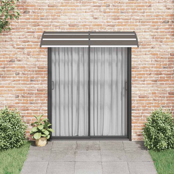 vidaXL Toldo de porta 200x75 cm PC preto