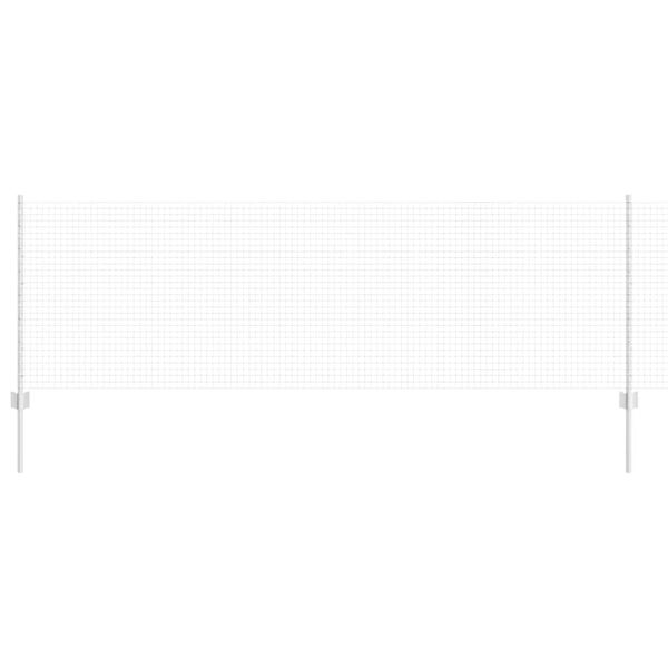 vidaXL Cerca e Poste Prateado 0,8 x 100 m Aço