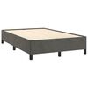 vidaXL Cama box spring colch&atilde;o LED 120x190cm couro artif. cinza-escuro