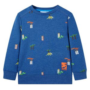 Sweatshirt para crian&ccedil;a azul-escuro mesclado 104