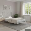vidaXL Estrutura de cama 120x200 cm metal branco