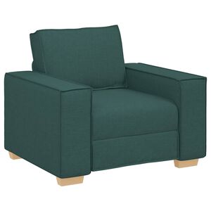 vidaXL Sof&aacute;-cadeira Verde Escuro 100x78x84 cm Tecido