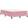 vidaXL Cama Box com colch&atilde;o Rosa 120 x 190 cm tecido