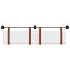 vidaXL Cabeceira Suspensa Liso Branco 170 x 55 x 5 cm PU Antigo