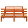 vidaXL Estrutura cama c/ cabeceira 150x200cm pinho maci&ccedil;o castanho-mel