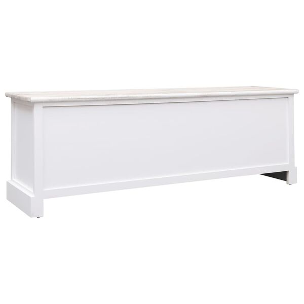 vidaXL Banco de corredor 115x30x40 cm madeira branco e castanho-claro
