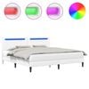 vidaXL Estrutura da Cama Branco 180 x 200 cm Couro Sint&eacute;tico