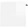 vidaXL Arm&aacute;rio parede 60x36,5x35 cm derivados madeira branco brilhante
