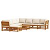 vidaXL 9pcs conjunto lounge jardim c/almofad&otilde;es madeira maci&ccedil;a ac&aacute;cia