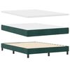 vidaXL Cama Box com colch&atilde;o Verde Escuro 200 x 160 cm Veludo