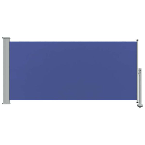 vidaXL Toldo lateral retr&aacute;til para p&aacute;tio 120x300 cm azul