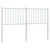 vidaXL Cabeceira de substitui&ccedil;&atilde;o 135 cm metal branco