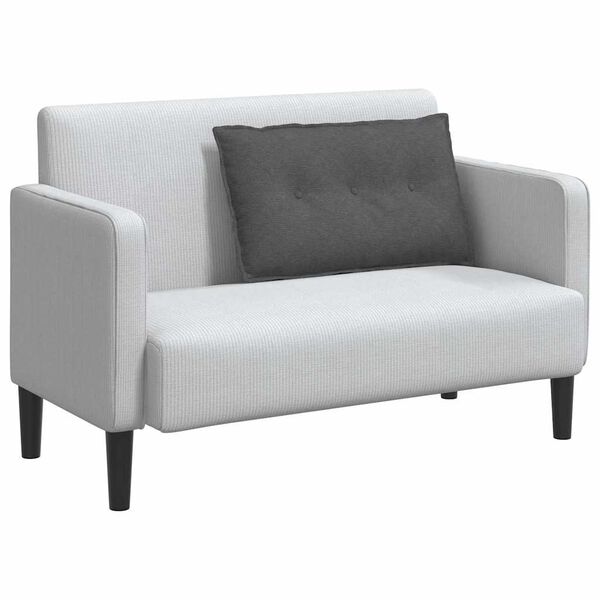 vidaXL Travesseiro para Costas Cinza Escuro 80 x 50 cm