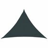 vidaXL Vela de Sombra 7 x 5 x 5 m HDPE Triangular Verde-Escuro