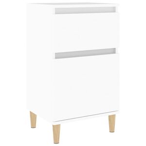 vidaXL Mesa de cabeceira 40x35x70 cm branco