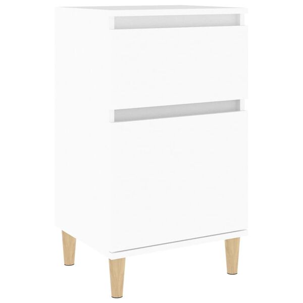 vidaXL Mesa de cabeceira 40x35x70 cm branco