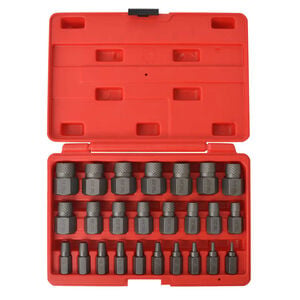 vidaXL 25 pcs conjunto de extratores de parafusos multi ranhuras a&ccedil;o