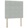 vidaXL Cama com arruma&ccedil;&atilde;o e colch&atilde;o Cinzento-claro 90 x 190 cm Veludo