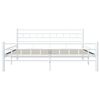 vidaXL Estrutura de cama metal 160x200 cm branco