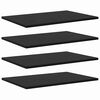 vidaXL Estante de Prateleira 3 n&iacute;veis 4 pcs 60 x 40 x 1,5 cm Preto