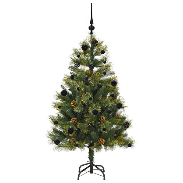 vidaXL &Aacute;rvore de Natal Artificial Articulada com Cones Verde 150 cm