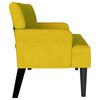 vidaXL Banco Chesterfield Amarelo 112 x 65,5 x 75 cm Veludo