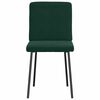 vidaXL Cadeiras de jantar 4 pcs veludo verde-escuro