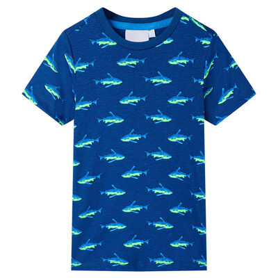 T-shirt para criança azul-escuro 92