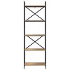 vidaXL Estante Carvalho Artesanal 56 x 34 x 171 cm Madeira processada
