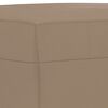 vidaXL Apoio de p&eacute;s 70x55x41 cm couro artificial cappuccino