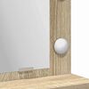 vidaXL Mesa de vestir com espelho Carvalho Sonoma 75,5 x 41 x 135 cm