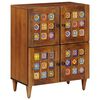 vidaXL Buffet Nogueira 60 x 33 x 75 cm Madeira de manga maci&ccedil;a