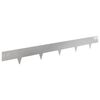 vidaXL Acabamento para Gramado 10 unid. 100 x 12 cm Stainless Steel