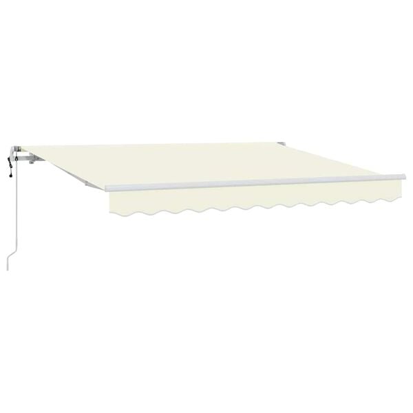 vidaXL Toldo Retr&aacute;til Creme 300 x 200 cm tecido