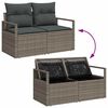 vidaXL Conjunto de Sofá de Jardim 8 pcs Cinzeto Rattan Sintético