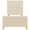 vidaXL Estrutura da Cama com cabeceira Creme 80 x 200 cm tecido