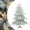 vidaXL &Aacute;rvore de Natal Articulada Artificial Branco 150 cm PVC e A&ccedil;o