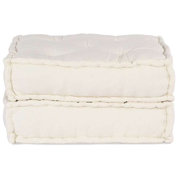 vidaXL Unidade de sof&aacute; modular 70x70x36 cm tecido creme